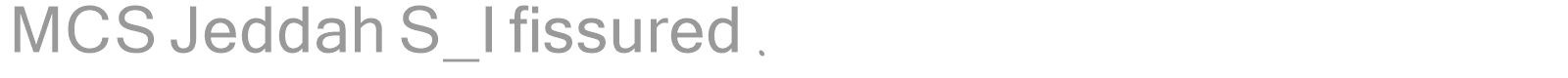 MCS Jeddah S_I fissured. font preview